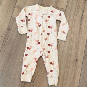 Quincy Mae Cream and Red Heart Kids PJs